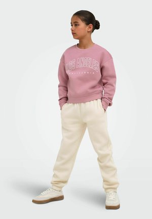 ONLY GIRLS, KOGSWEAT LS CREW OVZ STAT SWT NOOS - Sweatshirt - foxglove