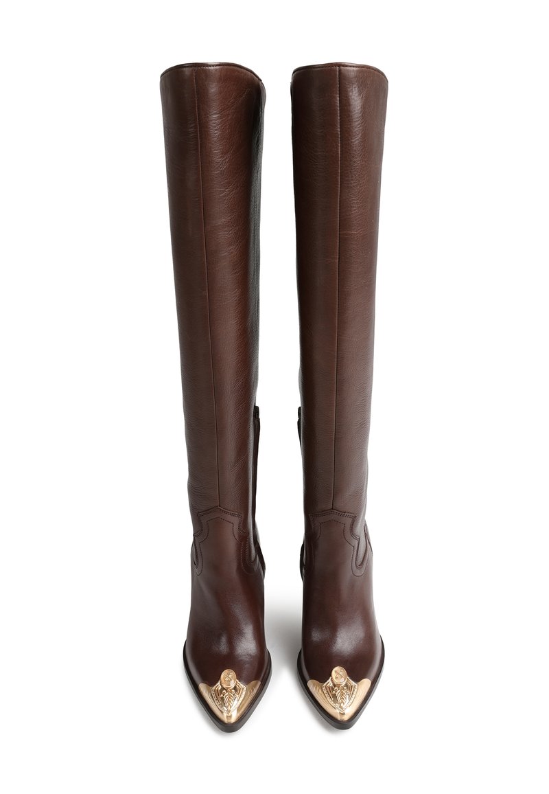 Bronx NEW AMERICANA Cowboy- Bikerboots coffee bean/brun