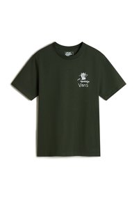 Vans BOARD GANG - T-Shirt print - dark green