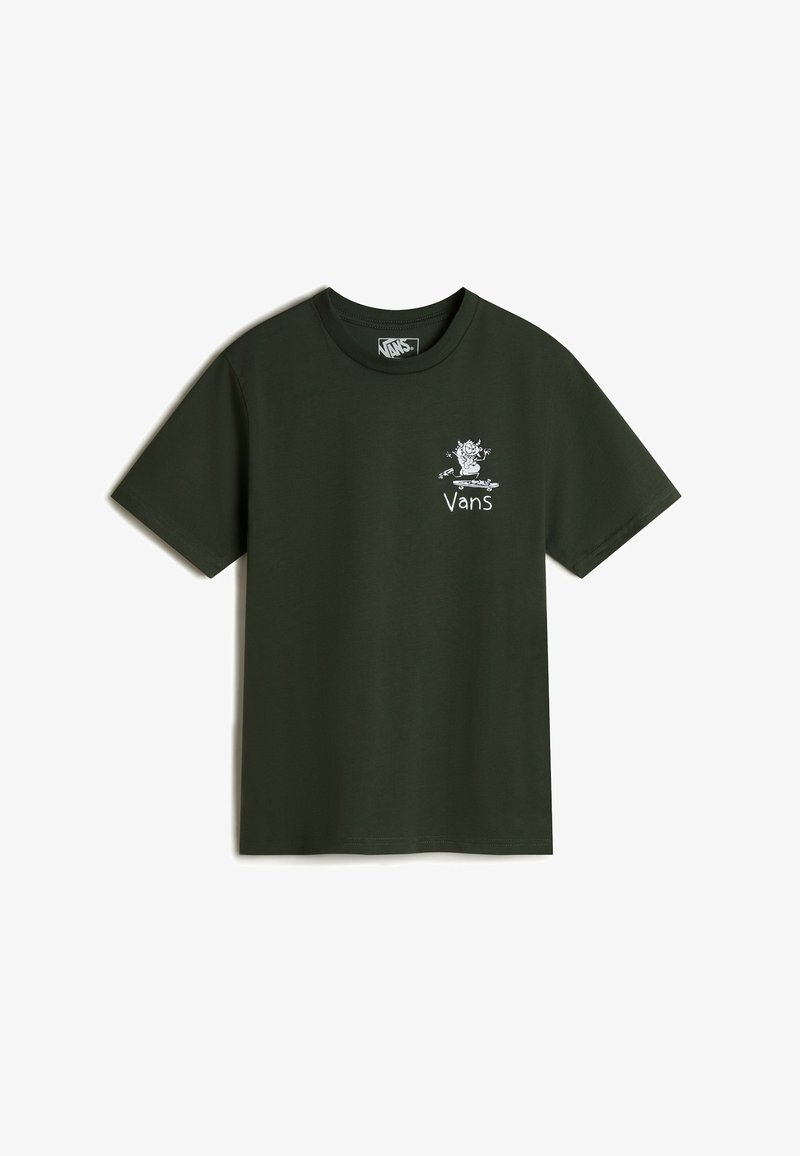 Vans BOARD GANG - Printtipaita - dark green