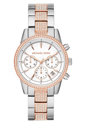 Michael Kors RITZ - Rannekello ajanottotoiminnolla - roségold-coloured/silver-coloured