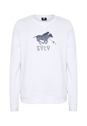 REGULAR FIT - Sweatshirt - white dark blue