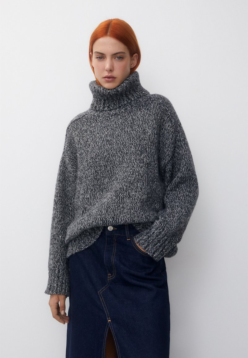 PULL&BEAR HIGH NECK TWISTED Jumper black Zalando.ie
