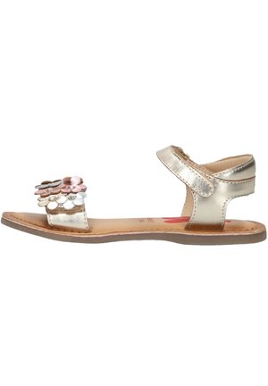 Shoesme, SHOESME MEISJES PLATTE SANDALEN KL260021. - Sandalen - gold