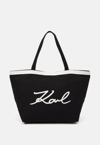 KARL LAGERFELD SIGNATURE  - Pirkinių krepšys - black/white