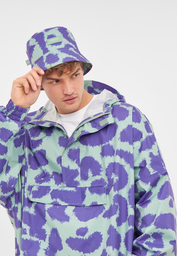 MATS RAIN - Hut - mint lila leo