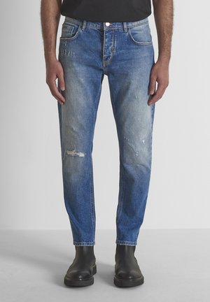 Antony Morato, JEANS ARGON SLIM ANKLE LENGHT FIT IN AUTHENTIC CHROME DEEP SKY - Jeans slim fit - blue denim