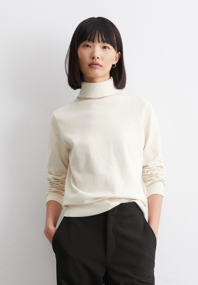 Marc O'Polo DENIM ROLLNECK - Džemper - chalky sand