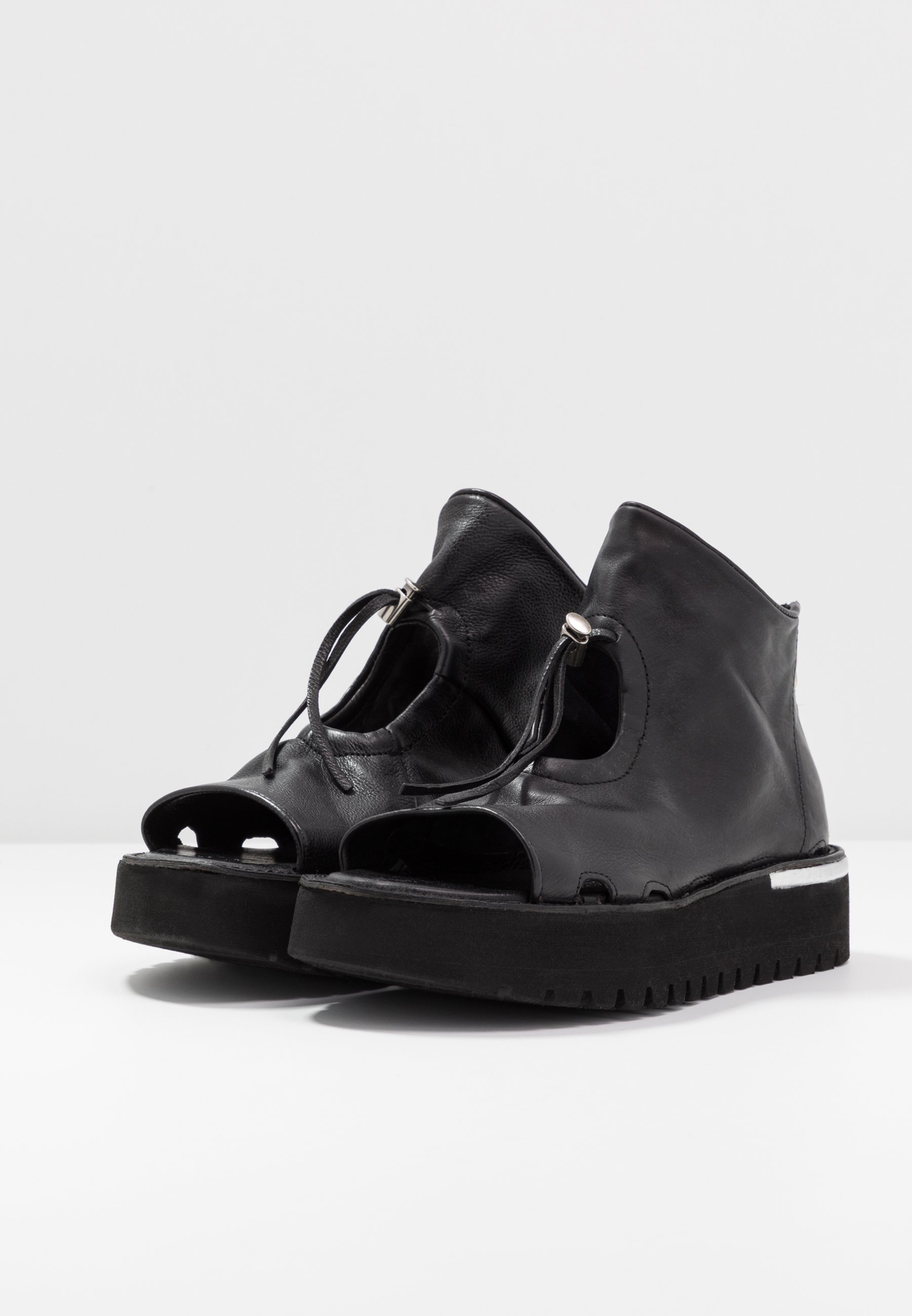A.S.98 Platåsandaler - nero/argento A.S.98 Platåsandaler - nero/argento