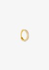 DOUBLE PAVE CLICKER HOOP - Enkele oorbel - gold-coloured