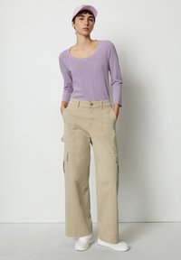 Marc O'Polo DENIM STREIFEN - Long sleeved top - multi grand violet