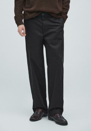 WIDE LEG - Pantaloni - black