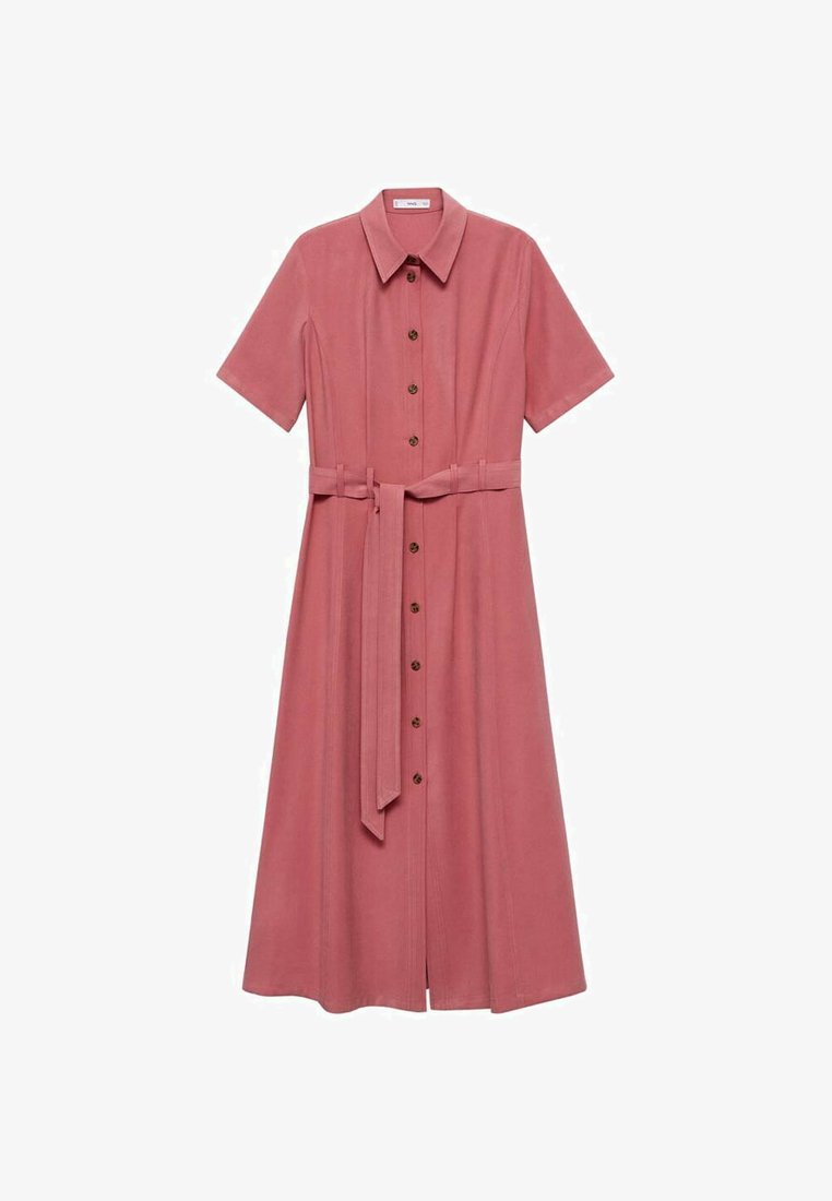mango pink shirt dress Mango Shirt dress - mottled pink