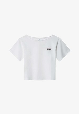 Pepe Jeans, CAMISETA DE MANGA CORTA CON ESTAMPADO TRASERO GALYA - Camiseta estampada - blanco