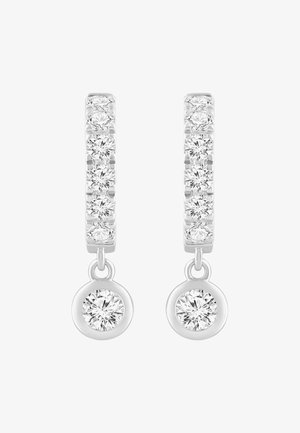 Ethische Diamanten, Ohrringe - white gold-coloured
