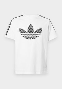 MONOGRAM STRIPES TEE - Nyomott mintás póló - white