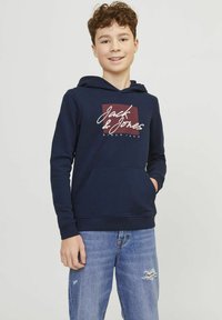 Jack & Jones Junior Felpa con cappuccio - navy blazer