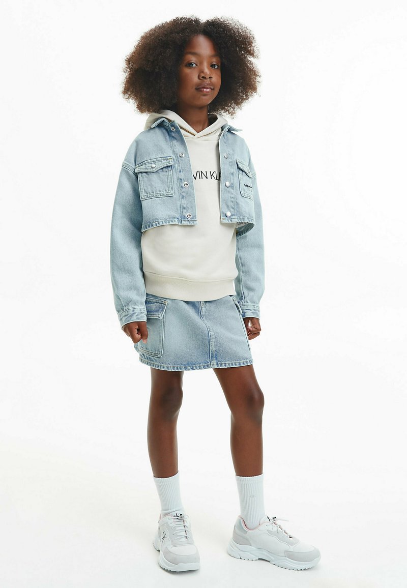 Calvin Klein Jeans CROPPED Jeansjacke chalky blue/blue denim Zalando.de