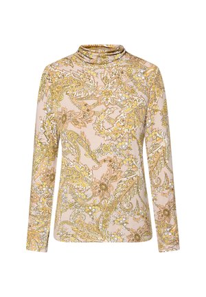 Betty Barclay, BETTY BARCLAY MIT STEHKRAGEN ROLLKRAGENSHIRT - Longsleeve - beige green