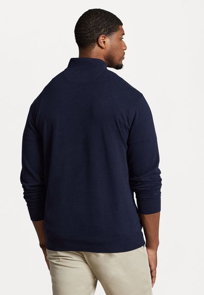 Polo Ralph Lauren Big & Tall LUXURY JERSEY QUARTER ZIP PULLOVER - Camisola de manga comprida - aviator navy