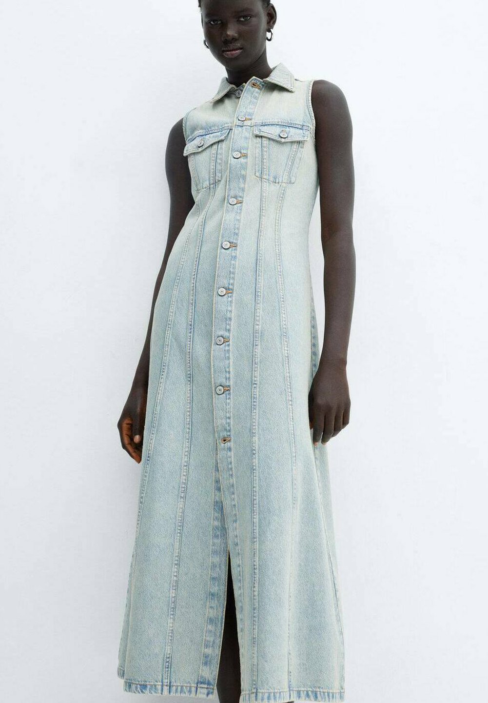 Denim Dress Mango Vestido Vaquero Mujer Mango KAROL Vestido Vaquero  Blue/azul