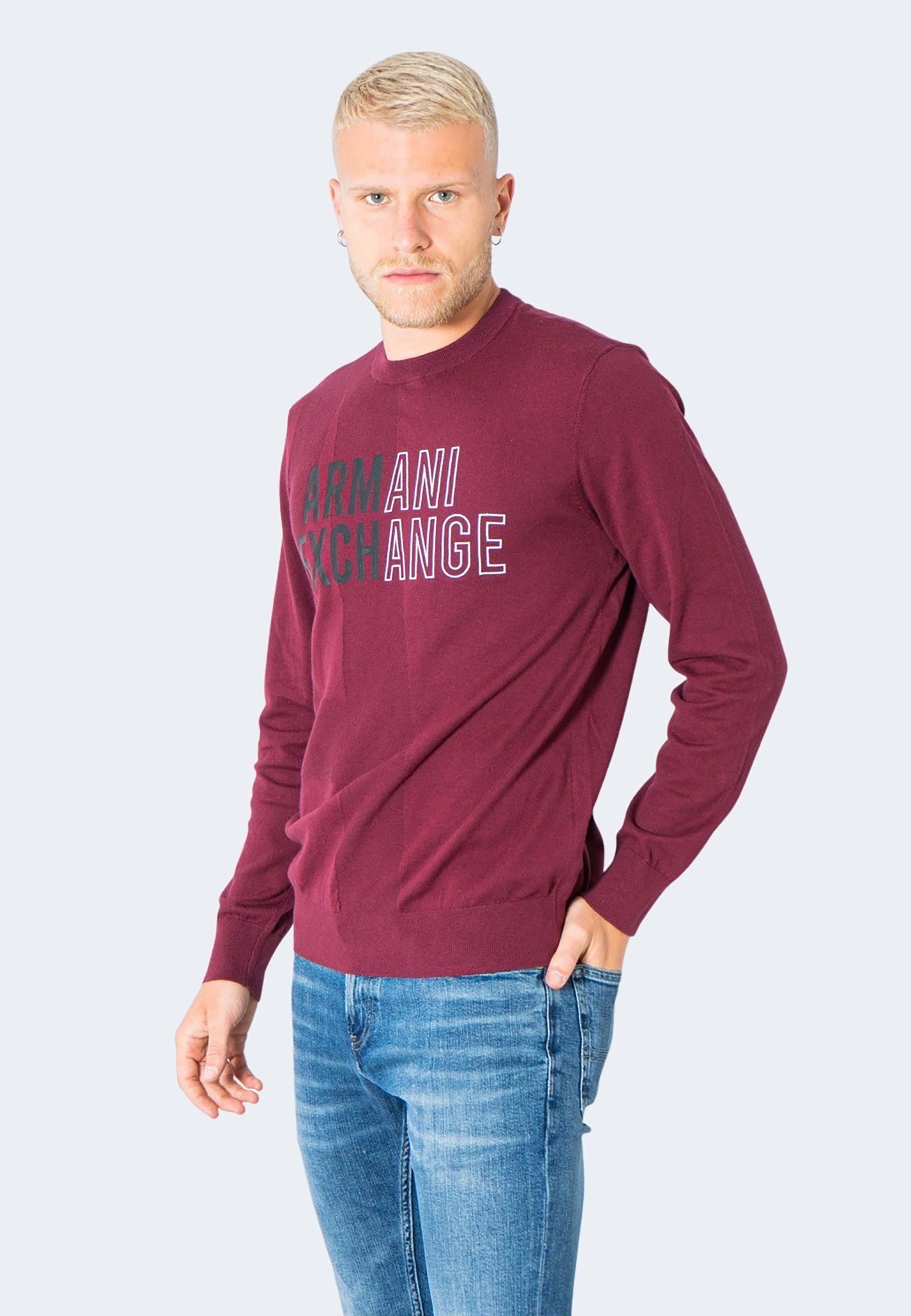 Armani Exchange Felpa - bordeaux - Zalando.it