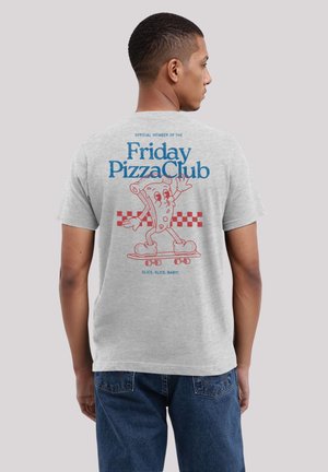FRIDAY PIZZA CLUB - Camiseta estampada - grey melange