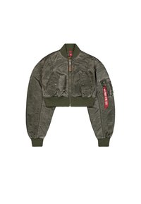VINTAGE CROPPED  - Giubbotto Bomber - dark olive