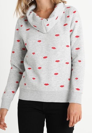 Sweater - mottled light grey