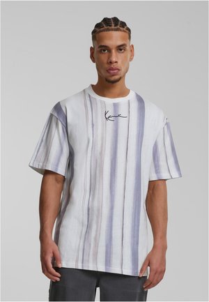 Karl Kani SMALL SIGNATURE TEE UNISEX - Marškinėliai su spaudiniu - cream