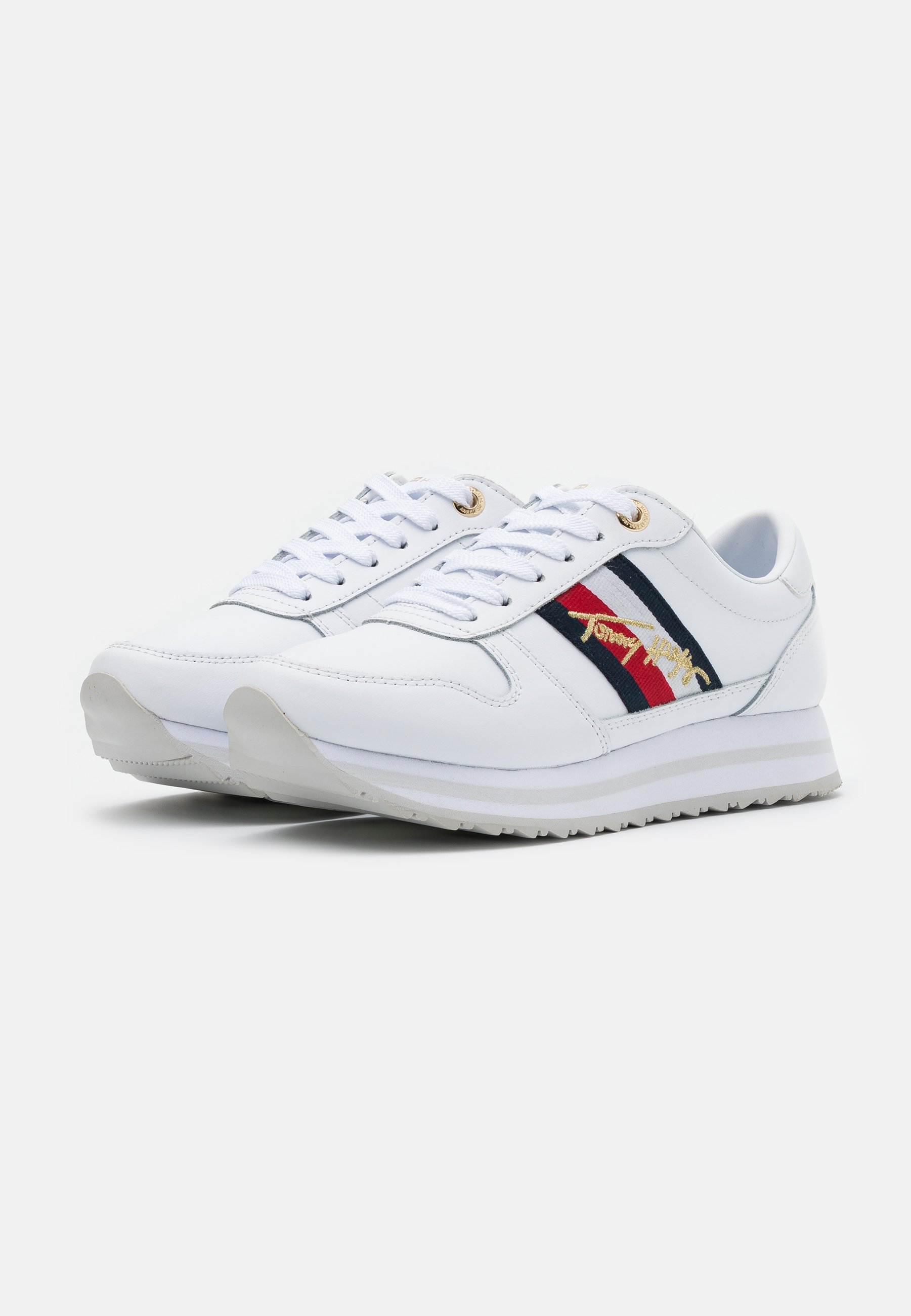 Tommy Hilfiger SIGNATURE RUNNER - Sneakers laag - white/wit - Zalando.nl