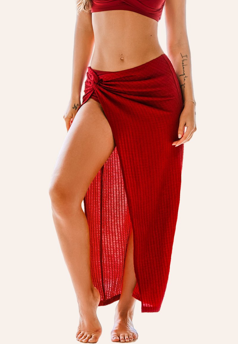 Cupshe Strandaccessoire - dark red
