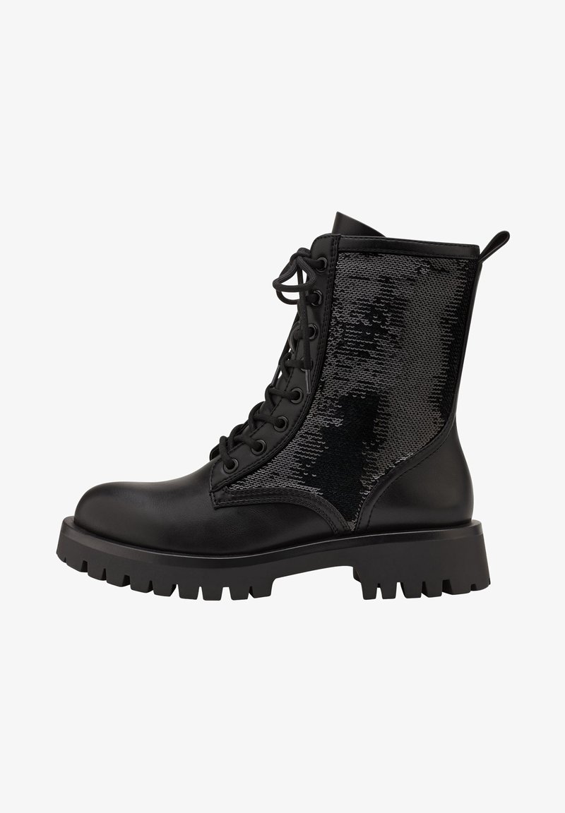 Tamaris Stivaletti con plateau - black