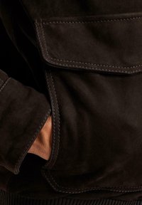 PME Legend GREENVILLE - Usnjena jakna - d brown