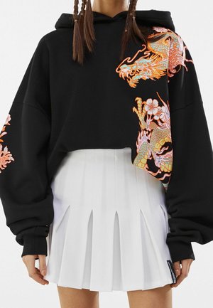Bershka Faltenrock - white