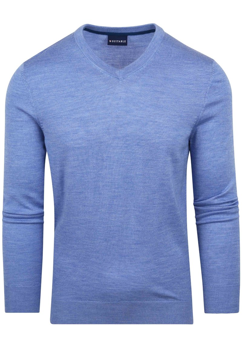 Suitable V NECK  - Trui - light blue blue