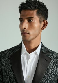 Next REGULAR FIT TEXTURED PRINT TUXEDO  - Giacca elegante - black