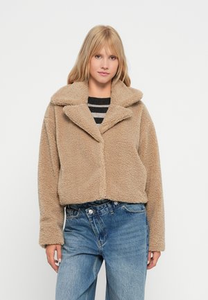 NMNATI CROP TEDDY JACKET - Winterjas - birch
