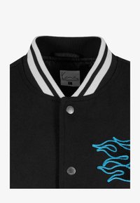 Karl Kani AMOR FLAMES COLLEGE Chaquetas bomber black blue rose
