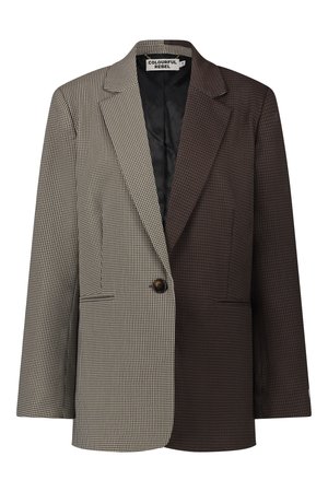Colourful Rebel MIMMI CHECK SINGLE BREASTED - Blazer - dark brown