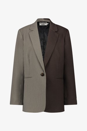 Colourful Rebel MIMMI CHECK SINGLE BREASTED - Blazer - dark brown