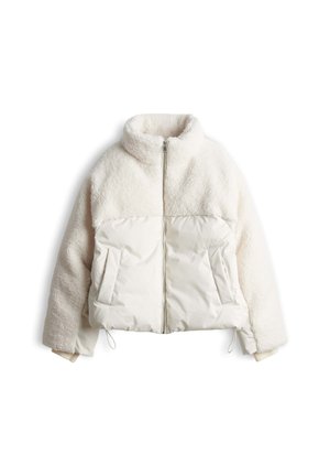 OPUS, LOOSE FIT PLUSH TEXTURE - Winter jacket - soft cream