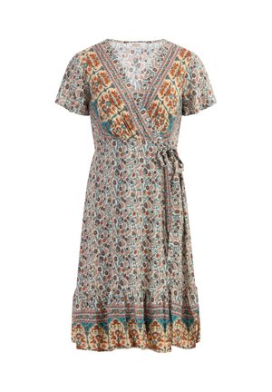 usha, SOMMER - Freizeitkleid - wollweiss/mehrfarbig