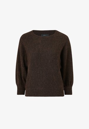 Ellos Collection, PULLOVER MIT 3/4-LANGEN ÄRMELN. - Striktrøje - brown