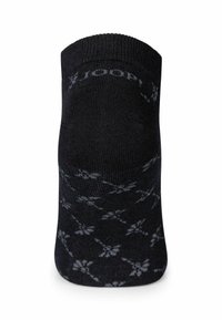 Calzini neri alla caviglia con un delicato motivo floreale grigio. Realizzati in un tessuto morbido e elasticizzato, con bordo a coste per una vestibilità sicura.