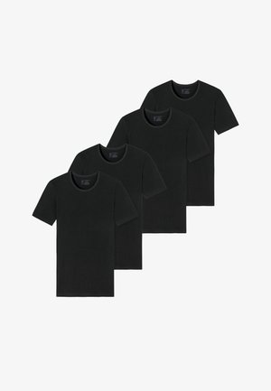 Schiesser 4-PACK - Unterhemd/-shirt - schwarz