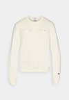 ICONS CREWNECK WITH LARGE TONAL LOGO - Sweatshirt - beige