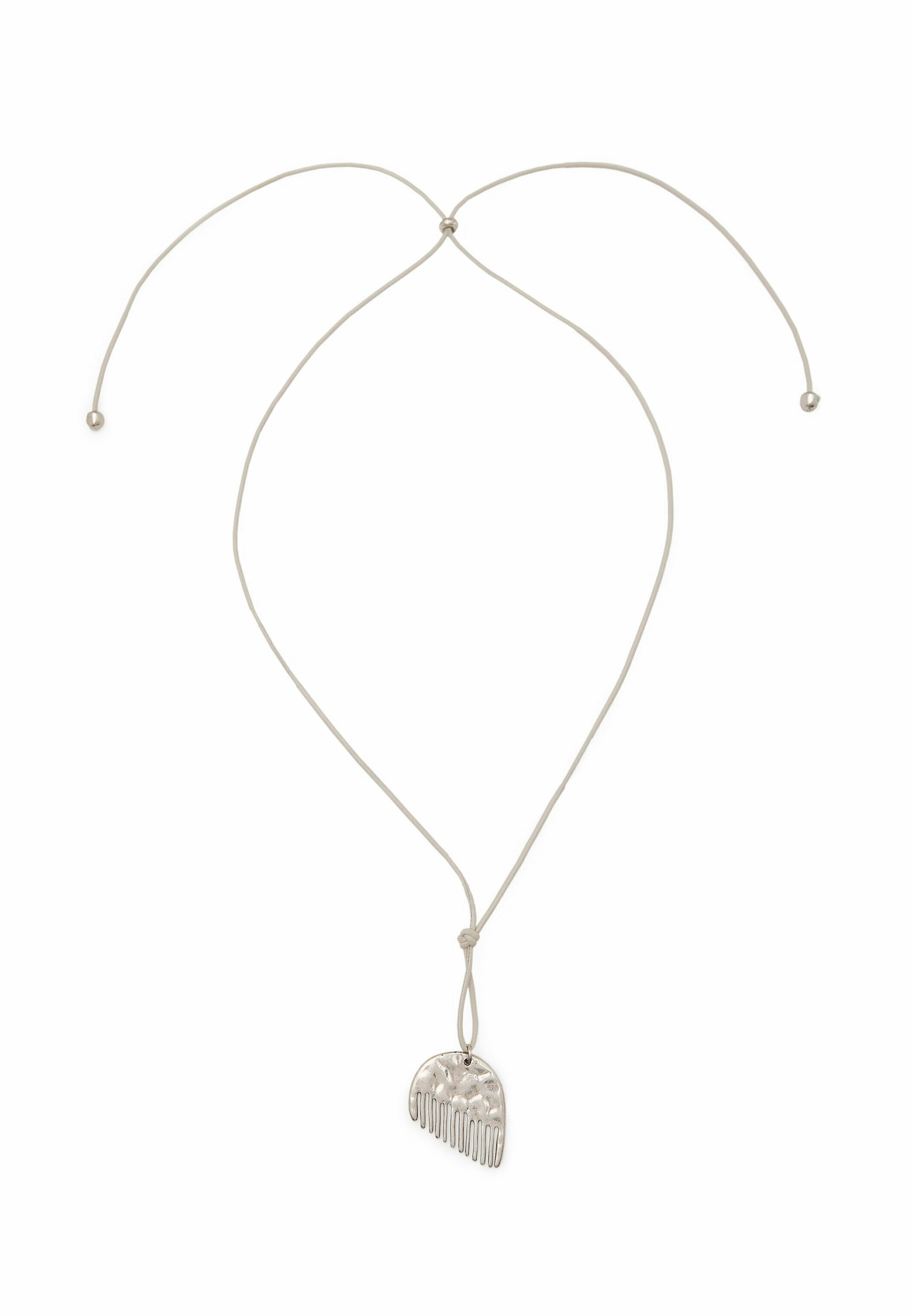 Massimo Dutti WITH COMB-SHAPED PIECE - Necklace - silver