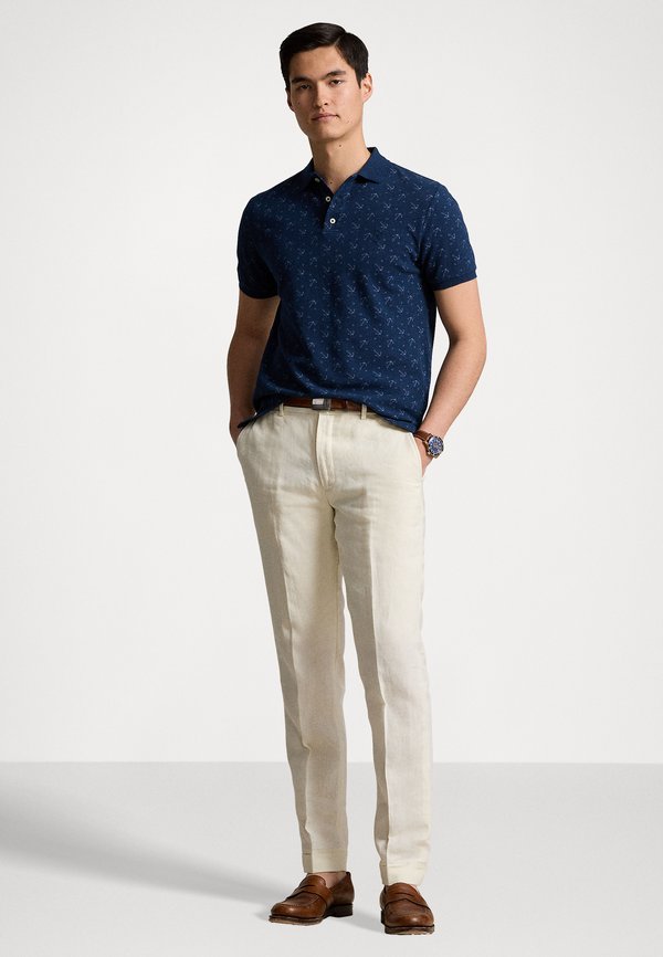 CUSTOM SLIM FIT PRINTED MESH POLO SHIRT - Polo shirt - ocean anchors4