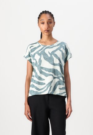 TOM TAILOR INSIDE PRINTED - Print T-shirt - teal